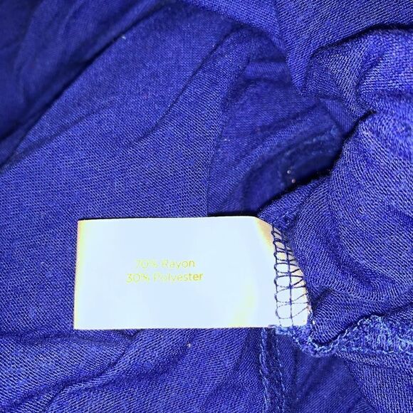 Decree blue plus size V neck short sleeve top - Picture 7 of 7